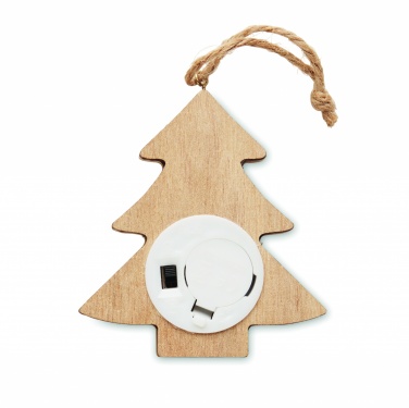 Logo trade promotional items image of: Wooden weed tree with lights