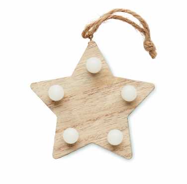 Logotrade promotional merchandise photo of: Wooden weed star with lights