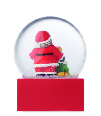 Logo trade promotional items image of: Snow ball glass ornament