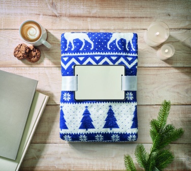 Logo trade corporate gifts picture of: RPET fleece blanket 190 gr/m²