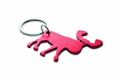 Logo trade promotional items picture of: Recycled aluminium key ring Pori