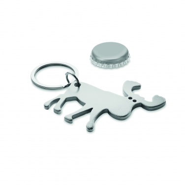 Logo trade corporate gifts image of: Recycled aluminium key ring Pori
