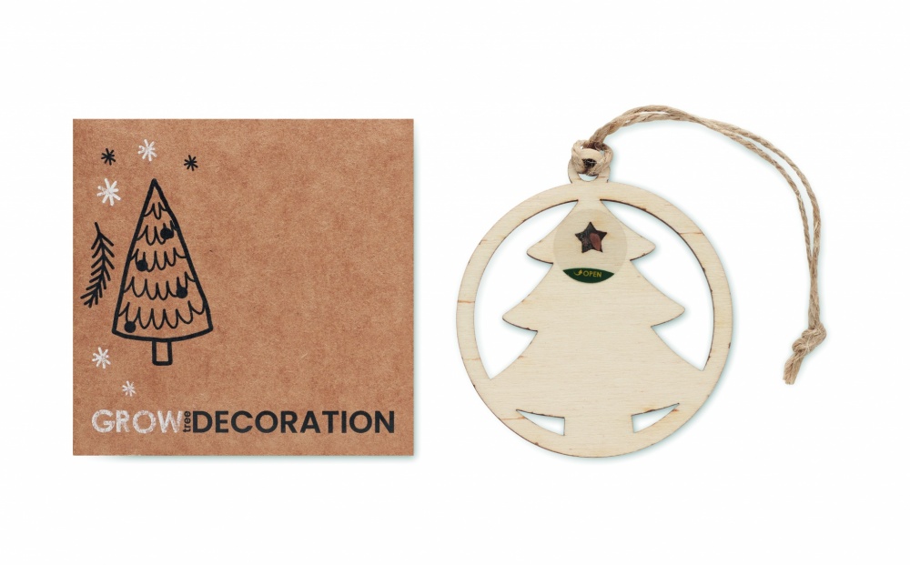 Logotrade promotional merchandise image of: Wooden tree shape hanger