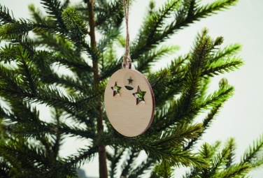 Logotrade promotional products photo of: Wooden bauble shape hanger