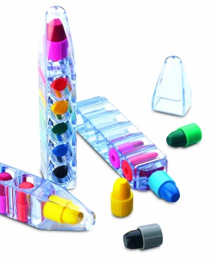 Logo trade promotional giveaway photo of: Set of 6 wax crayons