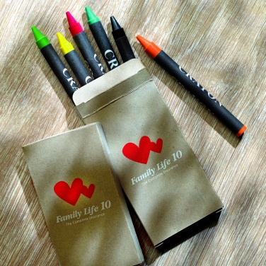 Logotrade promotional product picture of: Carton of 6 wax crayons