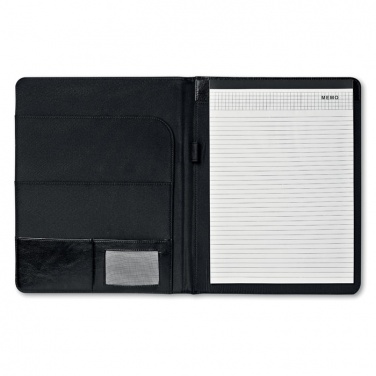 Logo trade promotional merchandise image of: PU portfolio w/ 20 pages bloc