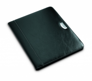 Logo trade promotional products image of: PU portfolio w/ 20 pages bloc