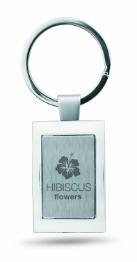 Logo trade promotional gift photo of: Metal key ring Turku