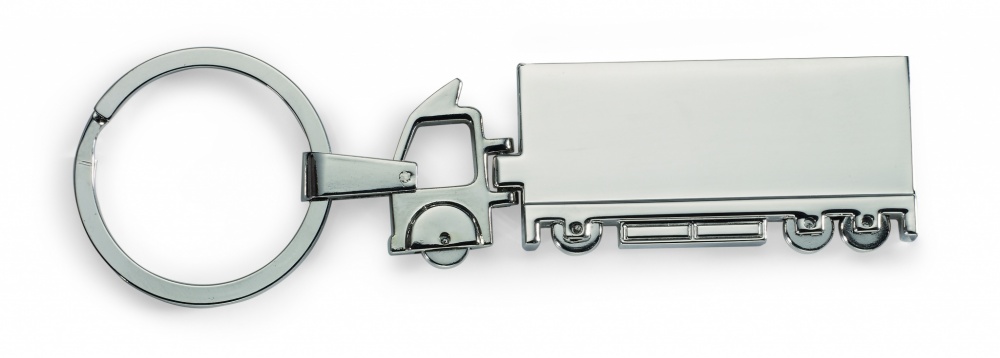 Logo trade promotional giveaways image of: Truck metal key ring Oulu