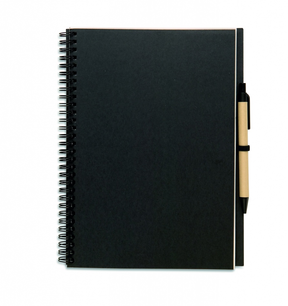 Logo trade promotional product photo of: Recycled notebook with pen