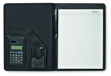 Logo trade promotional merchandise image of: A4 conference folder calculator