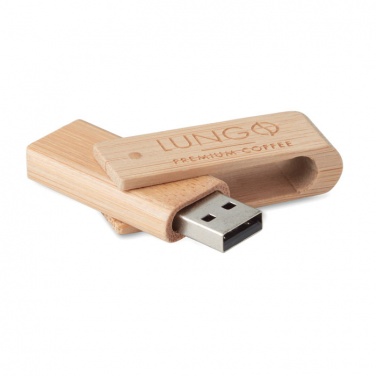 Logo trade promotional gifts image of: Bamboo USB    16GB