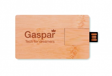 Logo trade promotional product photo of: 16GB bamboo casing USB