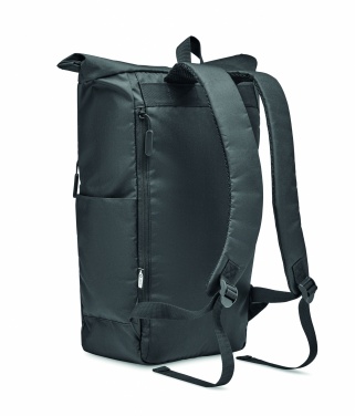 Logotrade promotional item image of: 300D RPET rolltop backpack