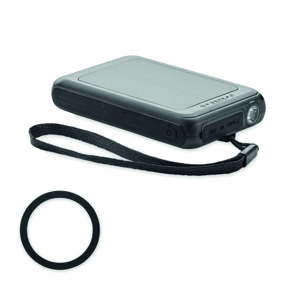 Logotrade corporate gift picture of: Solar power bank 5000 mAh