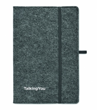 Logotrade promotional merchandise photo of: A5 notebook RPET felt