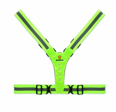 Logo trade promotional gift photo of: Reflective body belt with LED