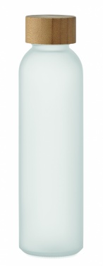 Logo trade advertising products image of: Frosted glass bottle 500ml