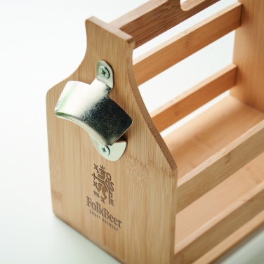 Logotrade promotional gift picture of: 6 beer crate in bamboo