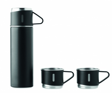 Logo trade promotional giveaways image of: Double wall bottle and cup set