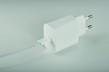 Logotrade business gifts photo of: 20W 2 port USB charger EU plug