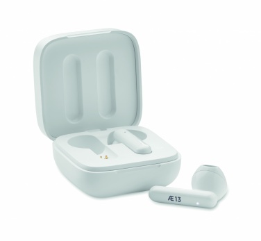 Logo trade promotional products picture of: TWS earbuds with solar charger