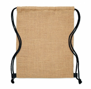 Logo trade corporate gifts picture of: Jute drawstring bag