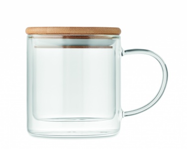 Logo trade promotional giveaways picture of: Double wall borosilicate mug