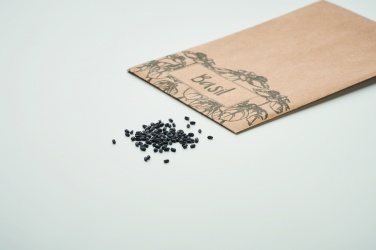 Logo trade promotional merchandise image of: Basil seeds in craft envelope