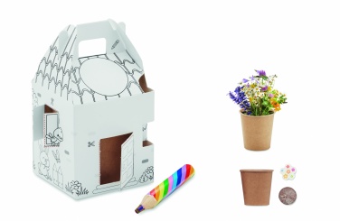 Logo trade corporate gifts image of: House shaped seeds grow set