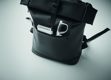 Logotrade promotional product picture of: Laptop PU Rolltop backpack