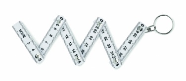 Logotrade promotional merchandise picture of: Carpenters ruler key ring 50cm Kotka
