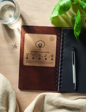 Logotrade promotional gift picture of: A5 Birch tree GROWBOOK™