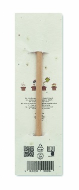 Logotrade corporate gift image of: Natural pencil in seeded pouch