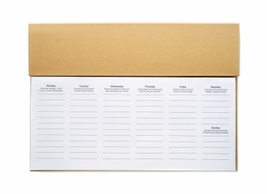 Logo trade promotional products picture of: Weekly desktop planner