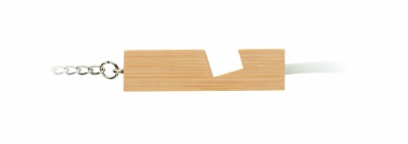 Logotrade promotional item image of: Bamboo key ring and stand Salo