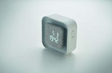 Logotrade promotional merchandise photo of: Recycled ABS/RPET alarm clock Stuttgart