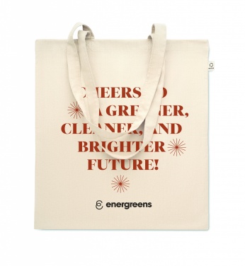 Logo trade promotional products image of: Recycled cotton shopping bag
