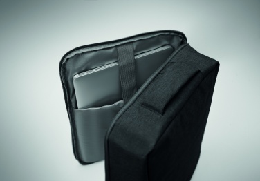 Logo trade promotional items picture of: A safe 15-inch laptop backpack made of 300D RPET with a 210D RPET lining and customizable printing.