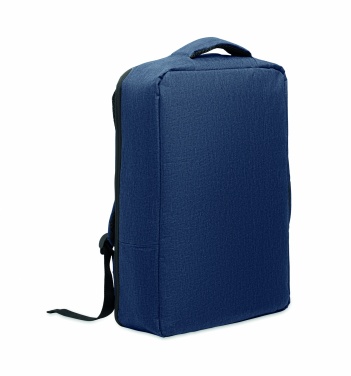 Logo trade promotional products picture of: A safe 15-inch laptop backpack made of 300D RPET with a 210D RPET lining and customizable printing.
