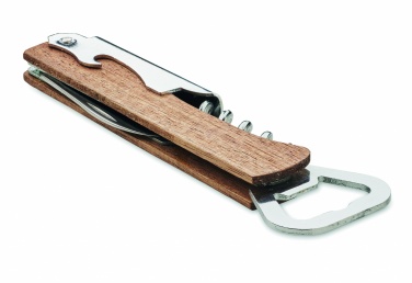 Logotrade promotional item picture of: 3 in 1 bamboo bottle opener WOOL