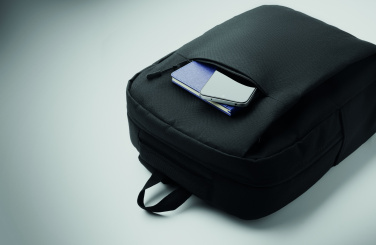 Logo trade promotional items picture of: Slim 15 inch laptop backpack made of 600D RPET polyester with a 210D lining and customizable printing