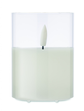 Logotrade corporate gift image of: LED wax candle in glass holder