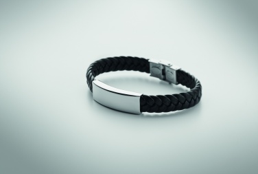 Logotrade promotional giveaway picture of: Braided faux leather bracelet