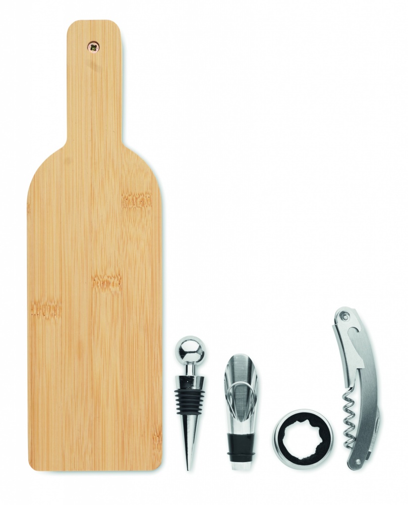 Logotrade promotional item image of: Bottle shaped wine set