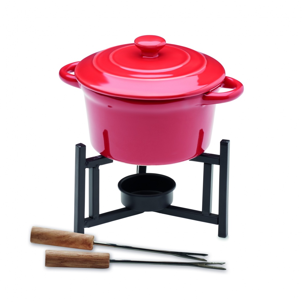Logotrade advertising products photo of: Ceramic fondue set 300 ml