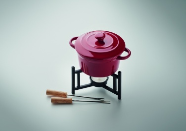 Logo trade promotional item photo of: Ceramic fondue set 300 ml
