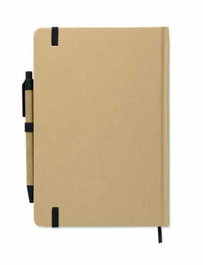 Logo trade promotional giveaways image of: A5 notebook in recycled carton