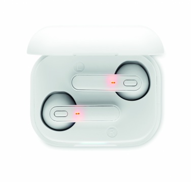 Logo trade promotional items image of: TWS earbuds with charging base